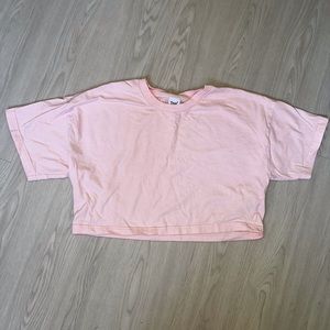 Aritzia Light Pink Crop T-Shirt